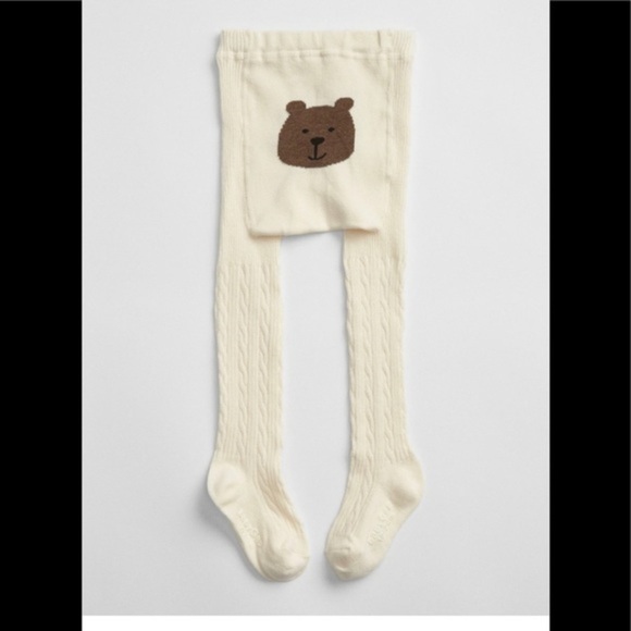 Free w purchase Baby Gap bear bottom thick warm tights - Picture 1 of 6